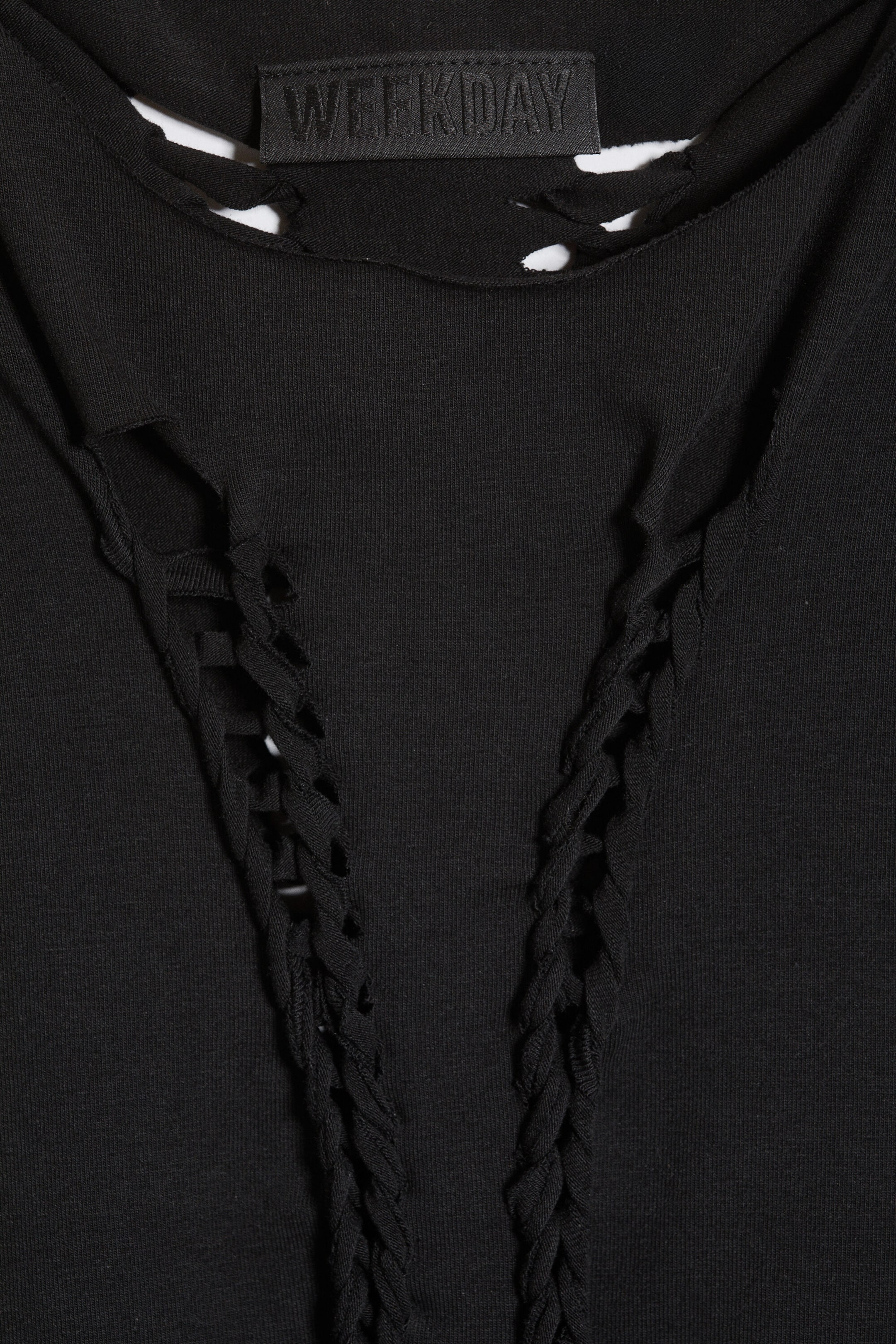 Black - Jersey Knot Dress - 5