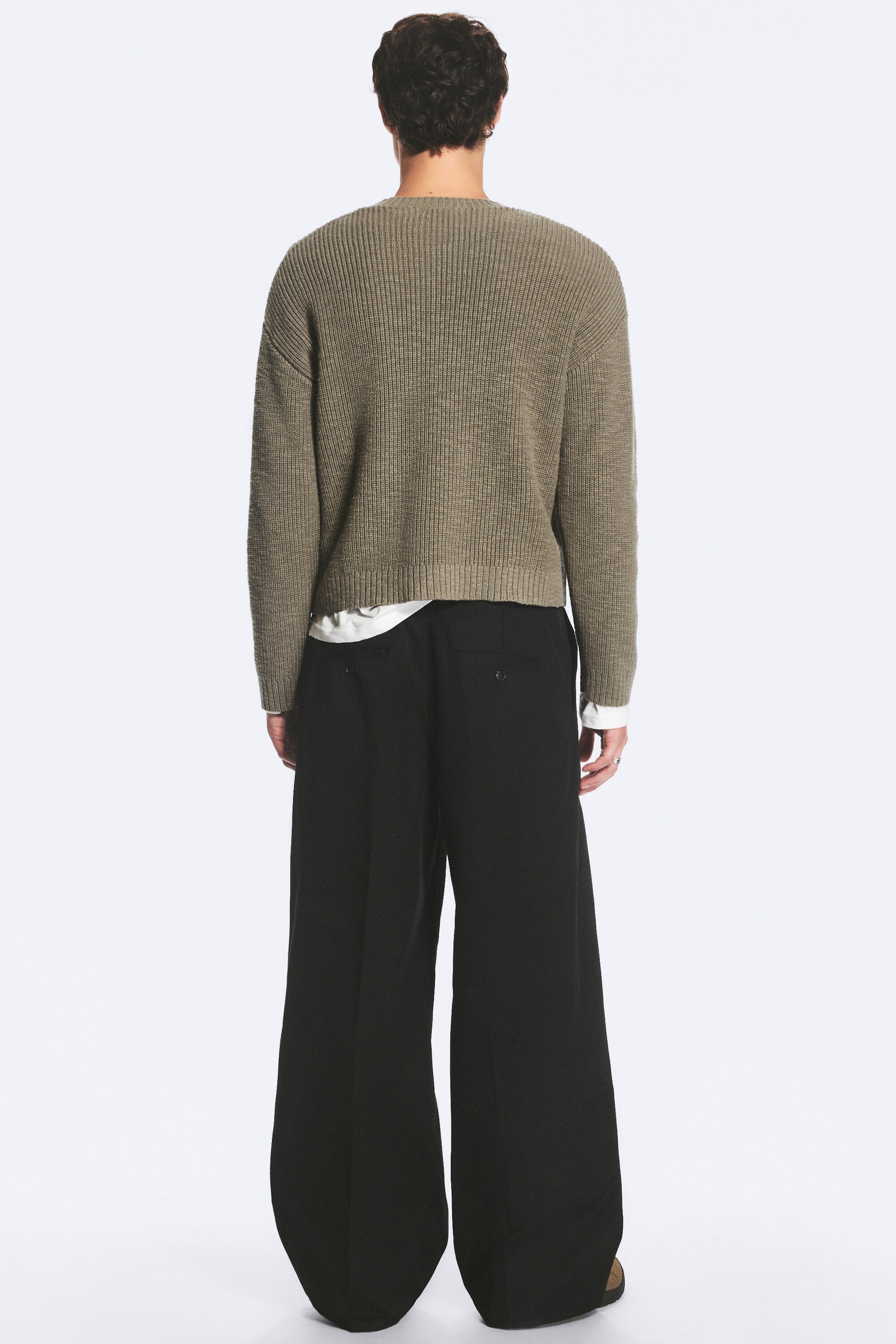 Black - Emil Loose Fit Chino Trousers - 3