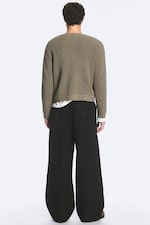 Black - Emil Loose Fit Chino Trousers - 3