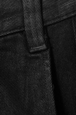 Black Coating - Black - Astro Loose Utility Baggy Leg Unisex Jeans - 12