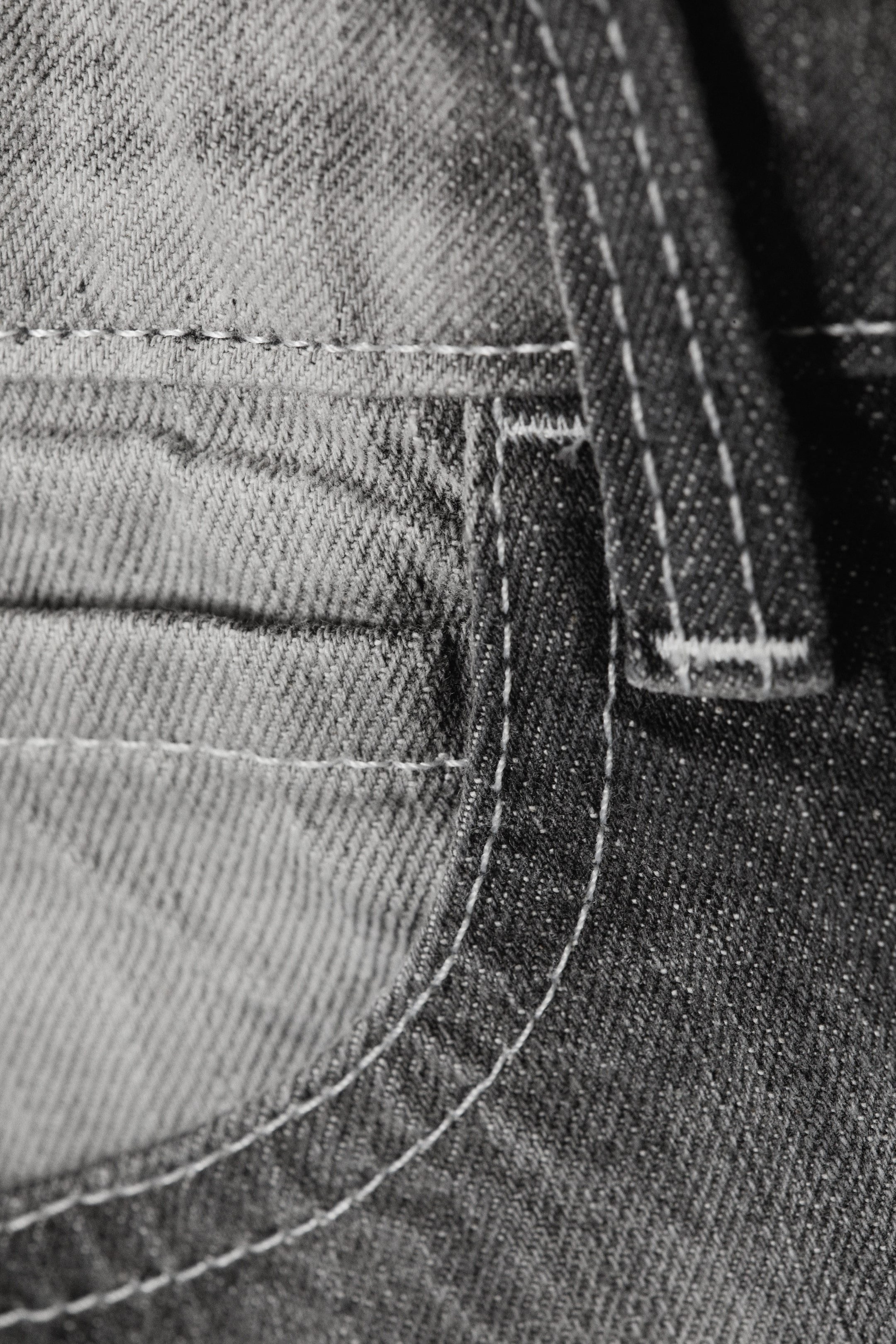 Mörkgrå - Poser Regular Waist Loose Wide Jeans - 2