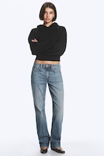 Radio Blue - Mellomblå - Laika normal jeans med mellomhøy midje og rette ben - 0