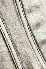 Silber/Gold beschichtet - Korsett-Top aus beschichtetem Denim - 5