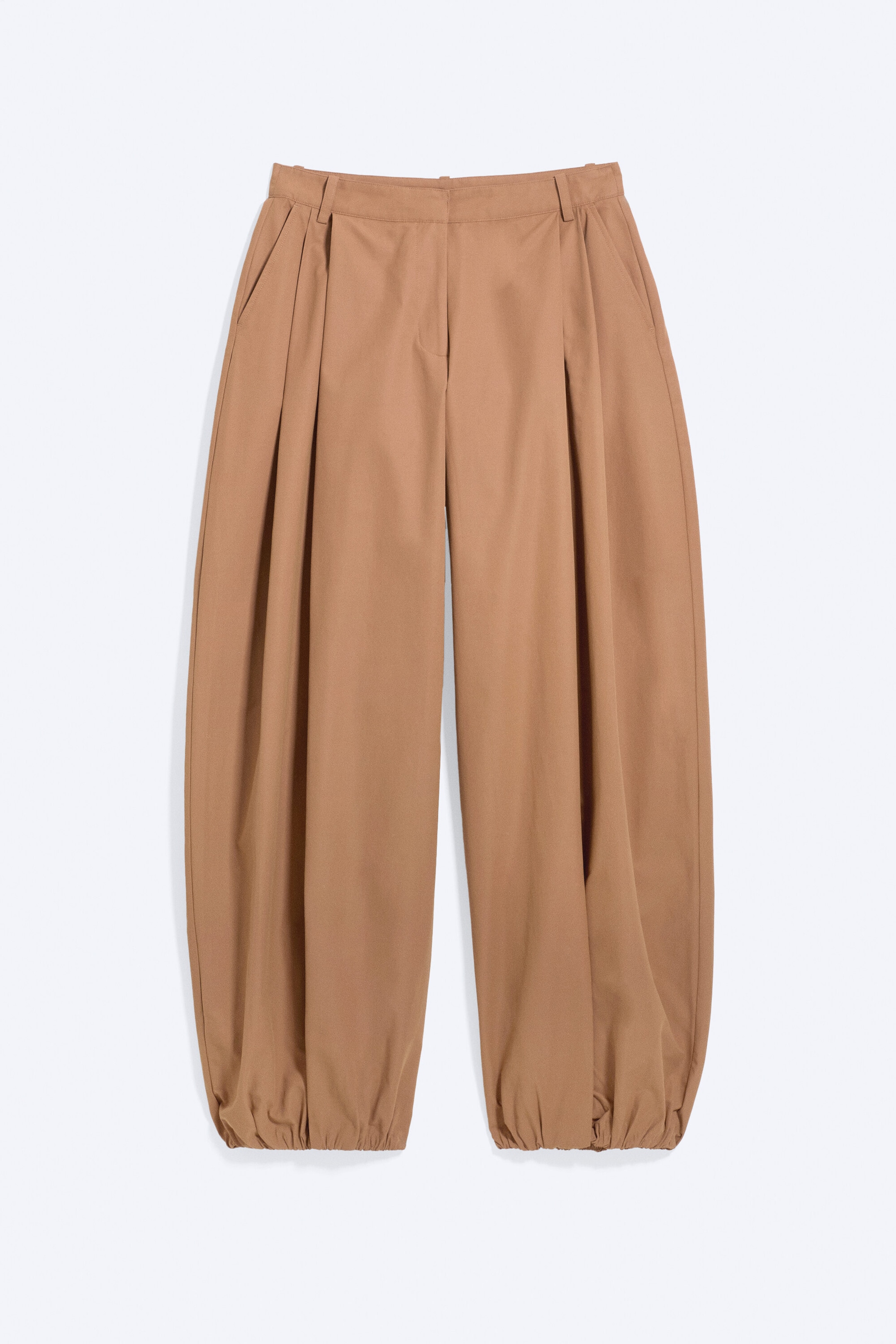 Staubiges Braun - Ballonhose mit niedrigem Bund - 5