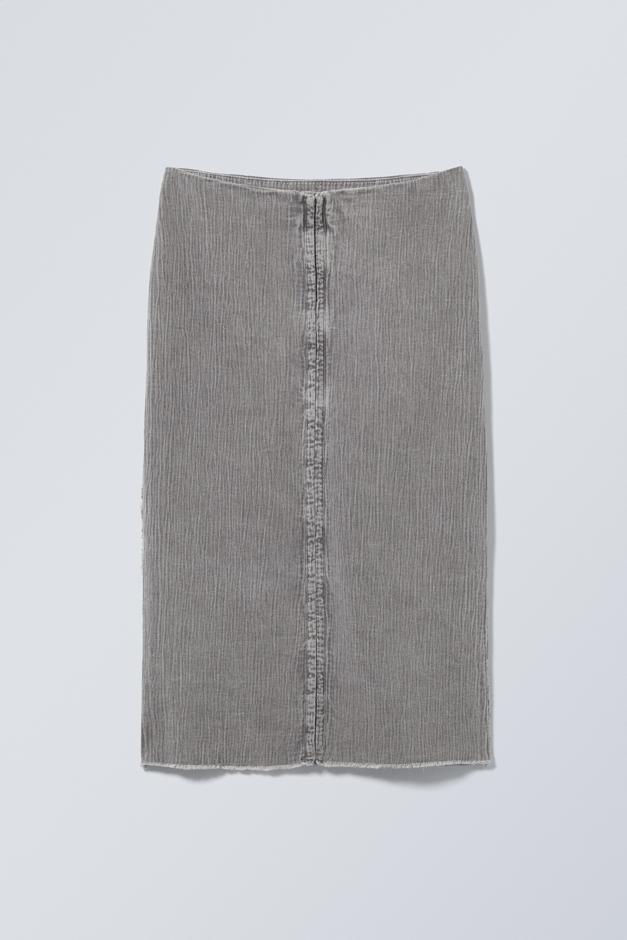 Ver imagen más grande: Falda lápiz de longitud midi - Gris lavado - MUJER | H&M ES 1