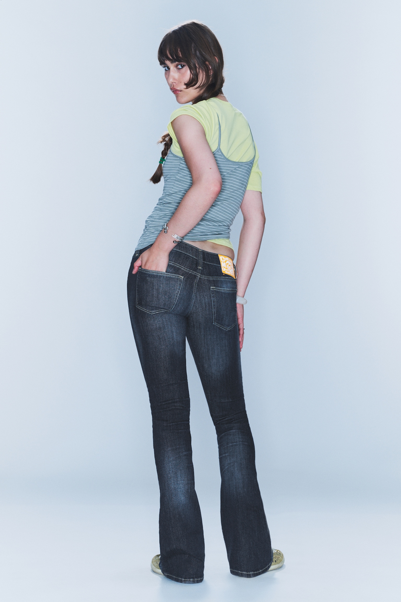 Skinny Booty Bei bootcut jeans met lage taille - Star Blue - Donkerblauw/Blue Spray - Dark Blue/Black Spray - Black - 3