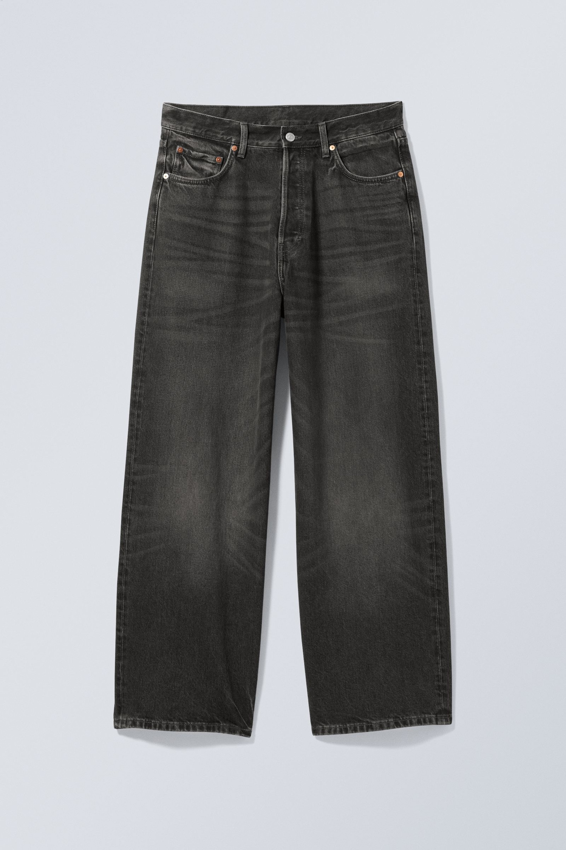 Deep Night - Black - Astro Loose Baggy Leg Jeans - 10