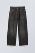 Deep Night - Black - Astro Loose Baggy Leg Jeans - 10