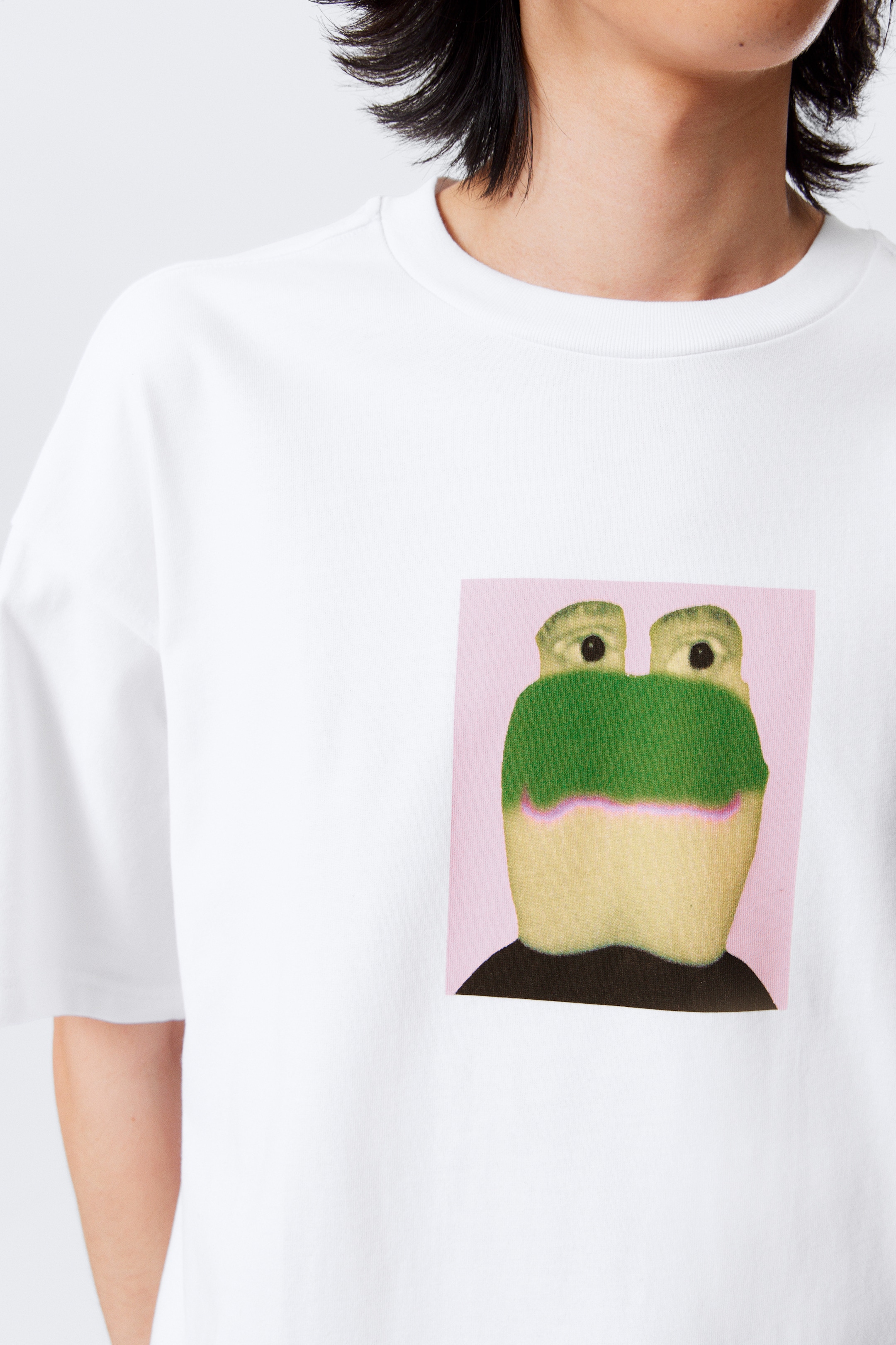Agrandir l'image: T-shirt carré à imprimé graphique Great - Blanc - Frog Man - HOMME | H&M FR 2