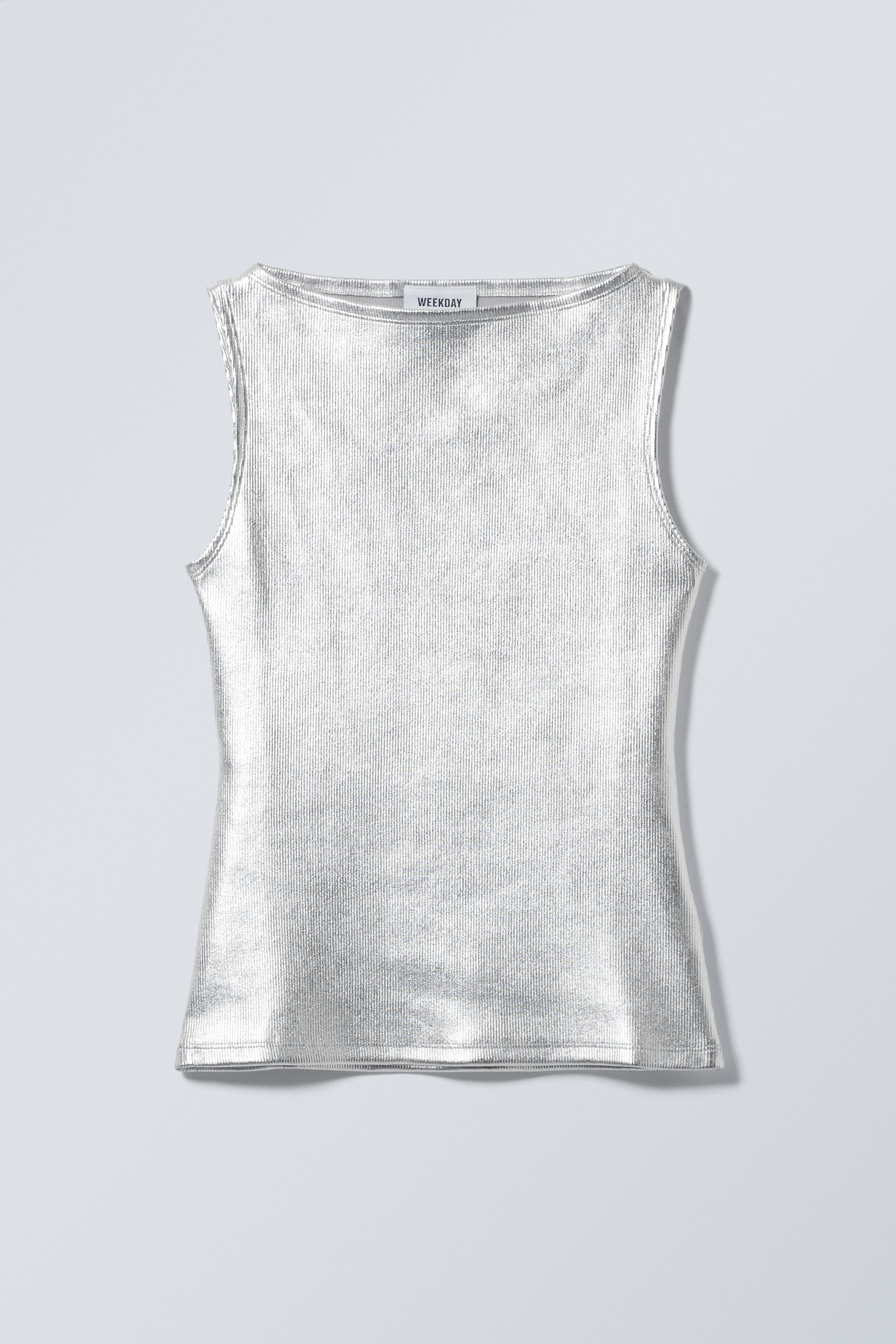 View larger image: Annie Silver Boat-Neck Top - Silver - Ladies | H&M GB 1