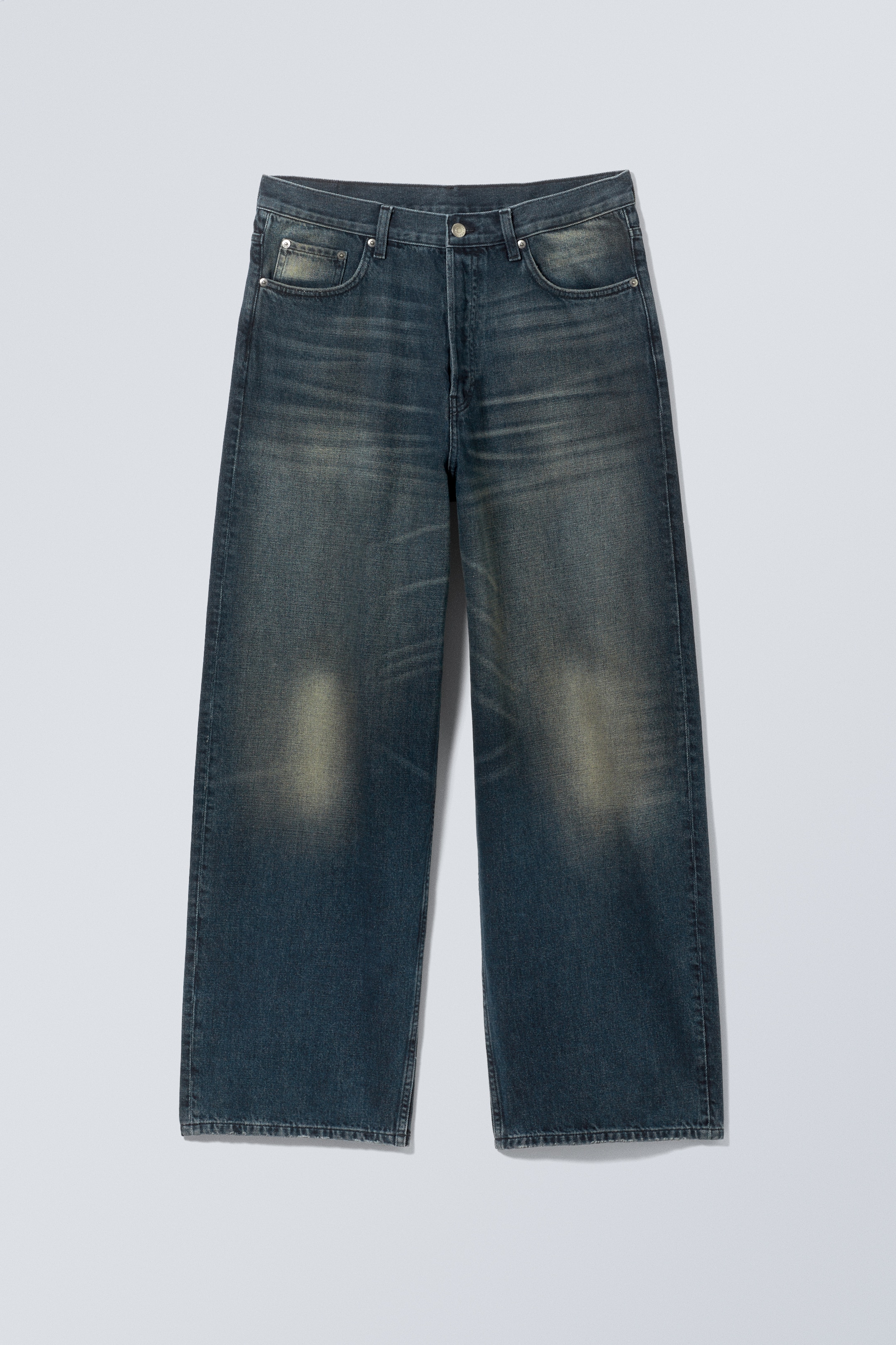 Grotere afbeelding bekijken: Astro Loose Baggy Leg Jeans - Deep Ocean Blue - Dark Blue - HEREN | H&M BE 11