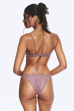 Dusty Lilac - 2-pack Lace Tanga Briefs - 2