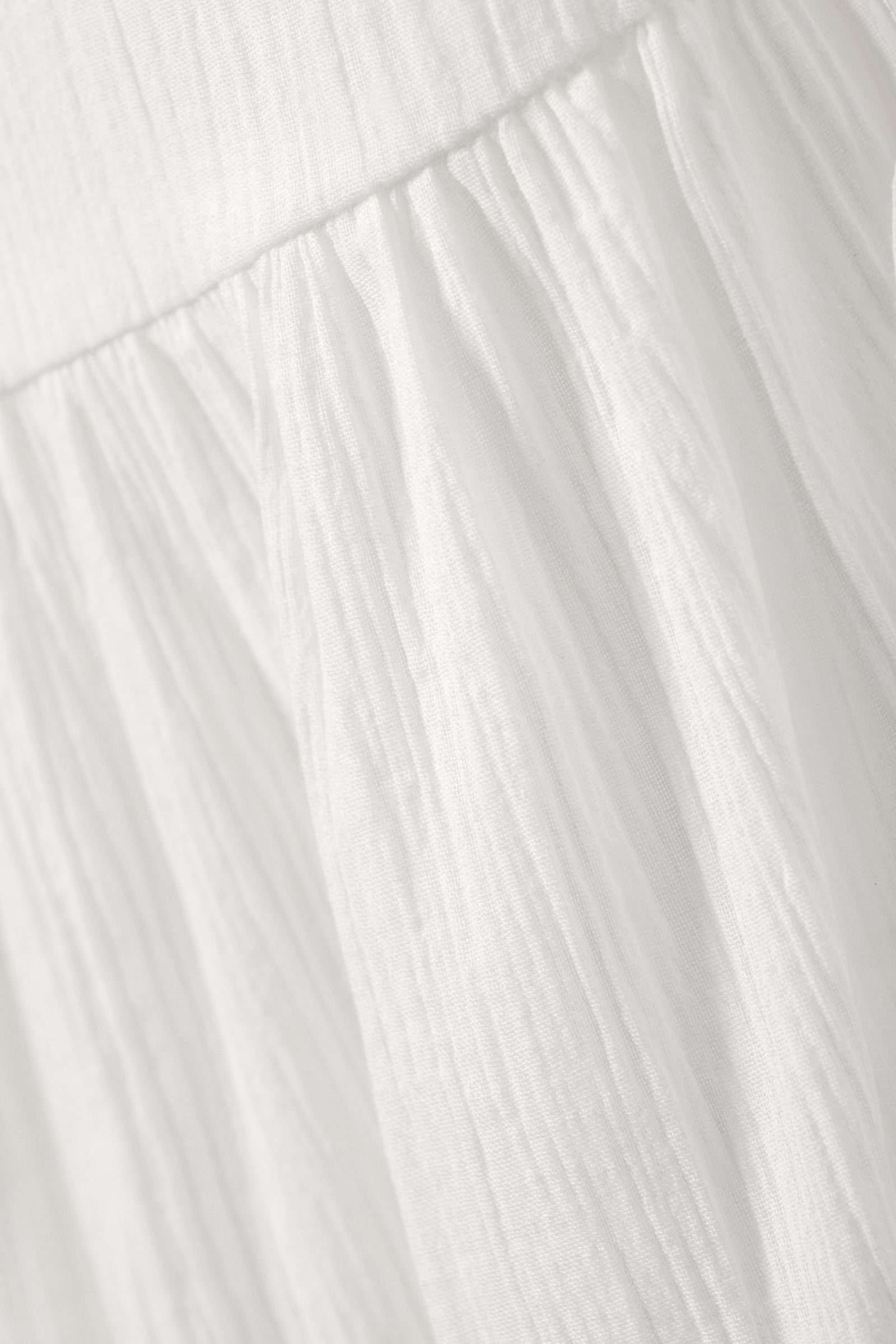 sheer tiered crepe skirt - Dusty White | Weekday WW