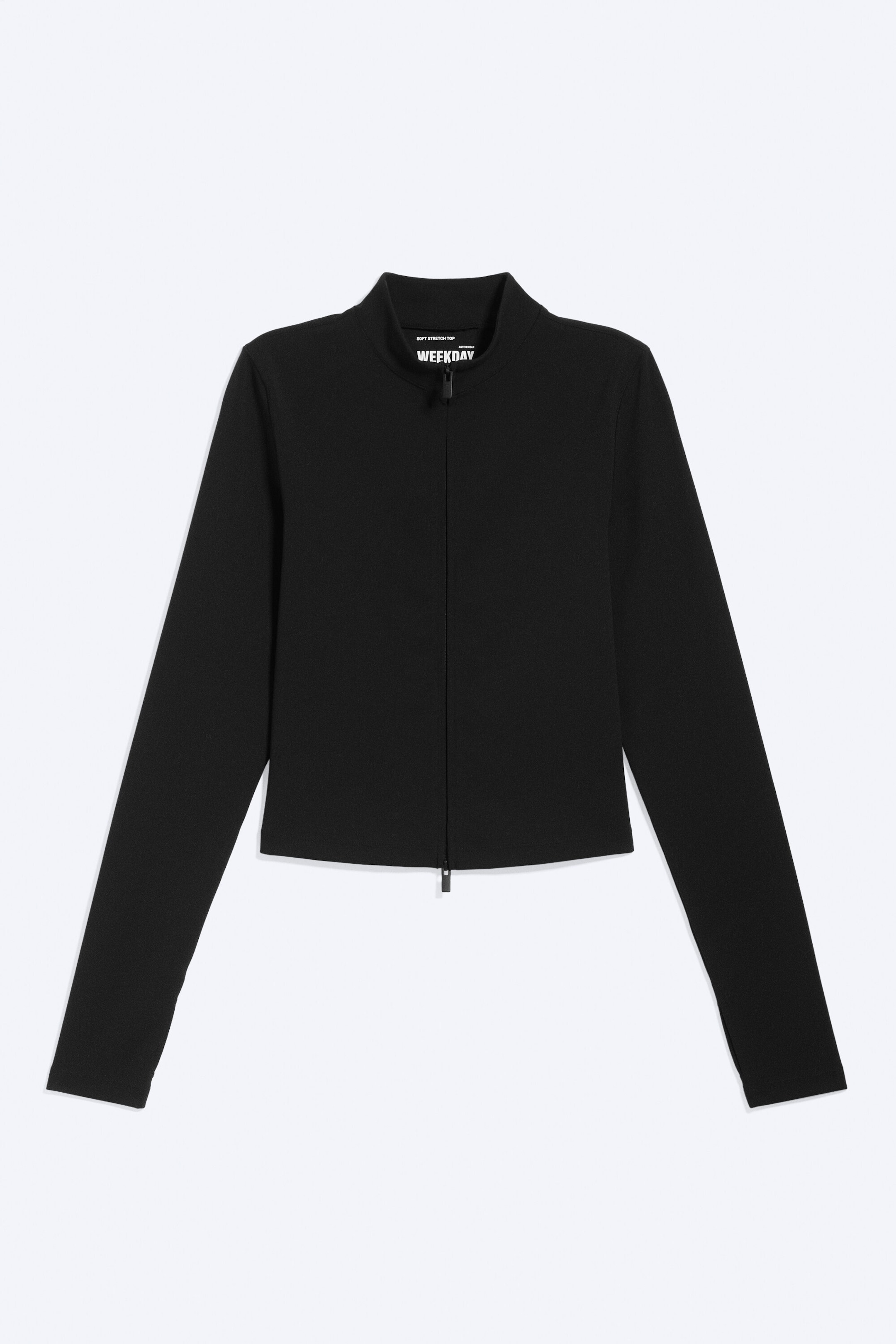Black - Zipped Sports Jacket - 4