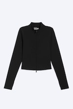 Black - Zipped Sports Jacket - 4