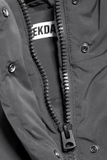 Dark Grey - Waisted puffer jacket - 6