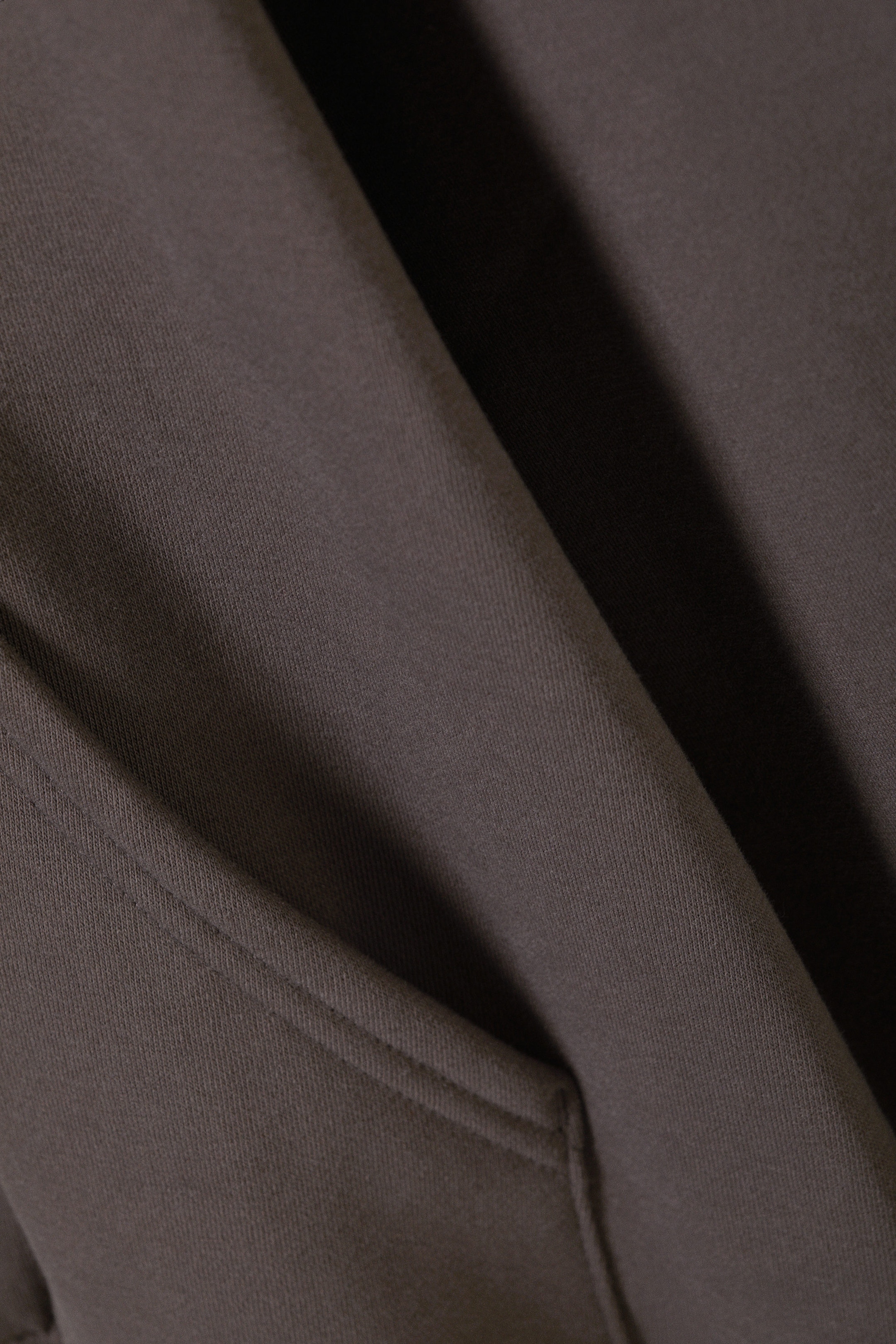 Marron foncé - Sweat à capuche oversize d’épaisseur moyenne - 2