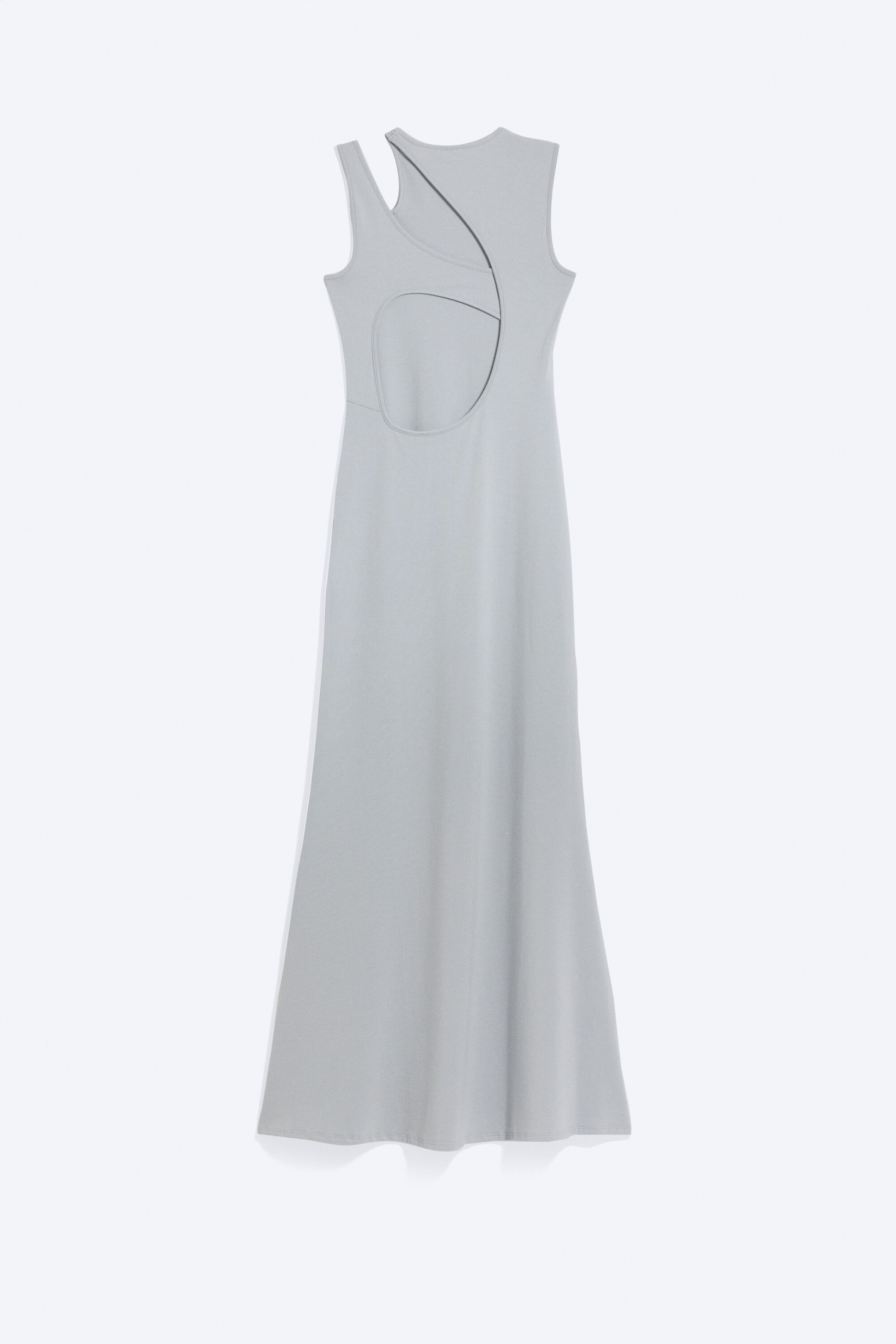 Light Dusty Grey - Cutout Maxi Dress - 6