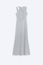 Light Dusty Grey - Cutout Maxi Dress - 6