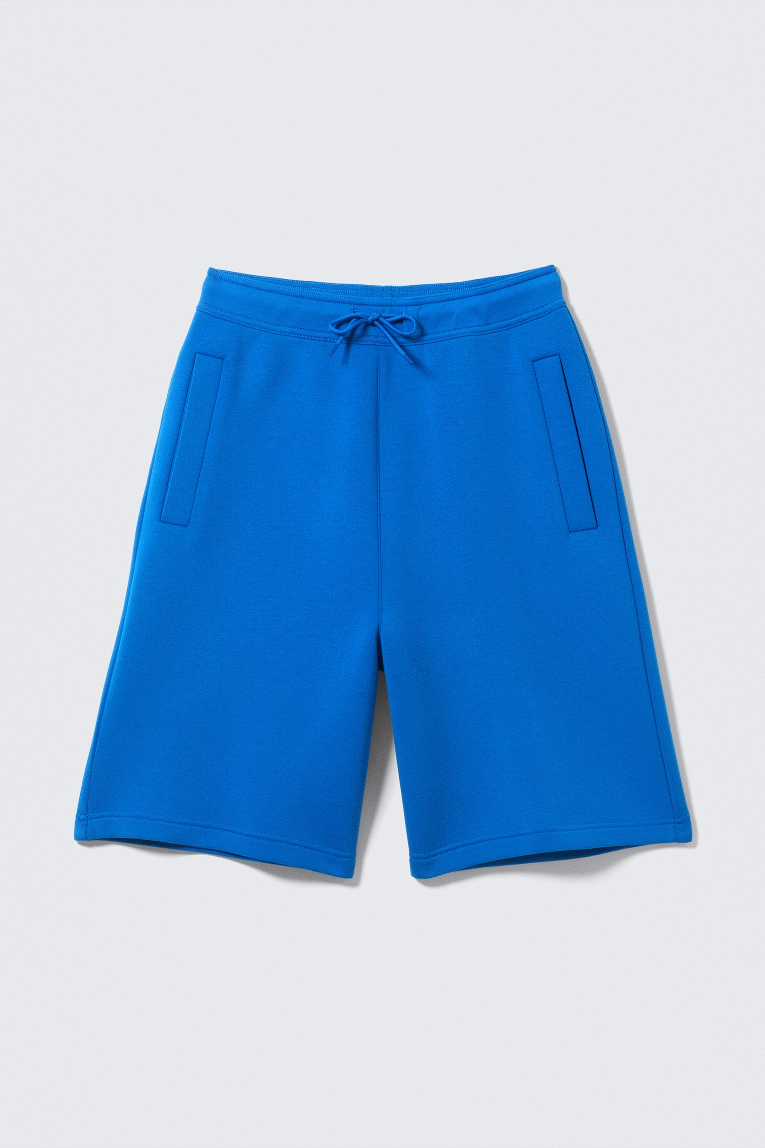 Locker geschnittene Scuba-Shorts - Leuchtendes Blau/Dunkelbraun/Schwarz/Grau meliert - 2