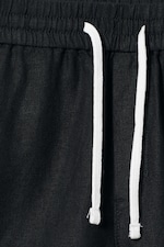 Zwart - Olsen linnen short - 1