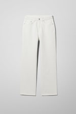 White - Voyage Jeans mit hohem Bund und geradem Bein - 0