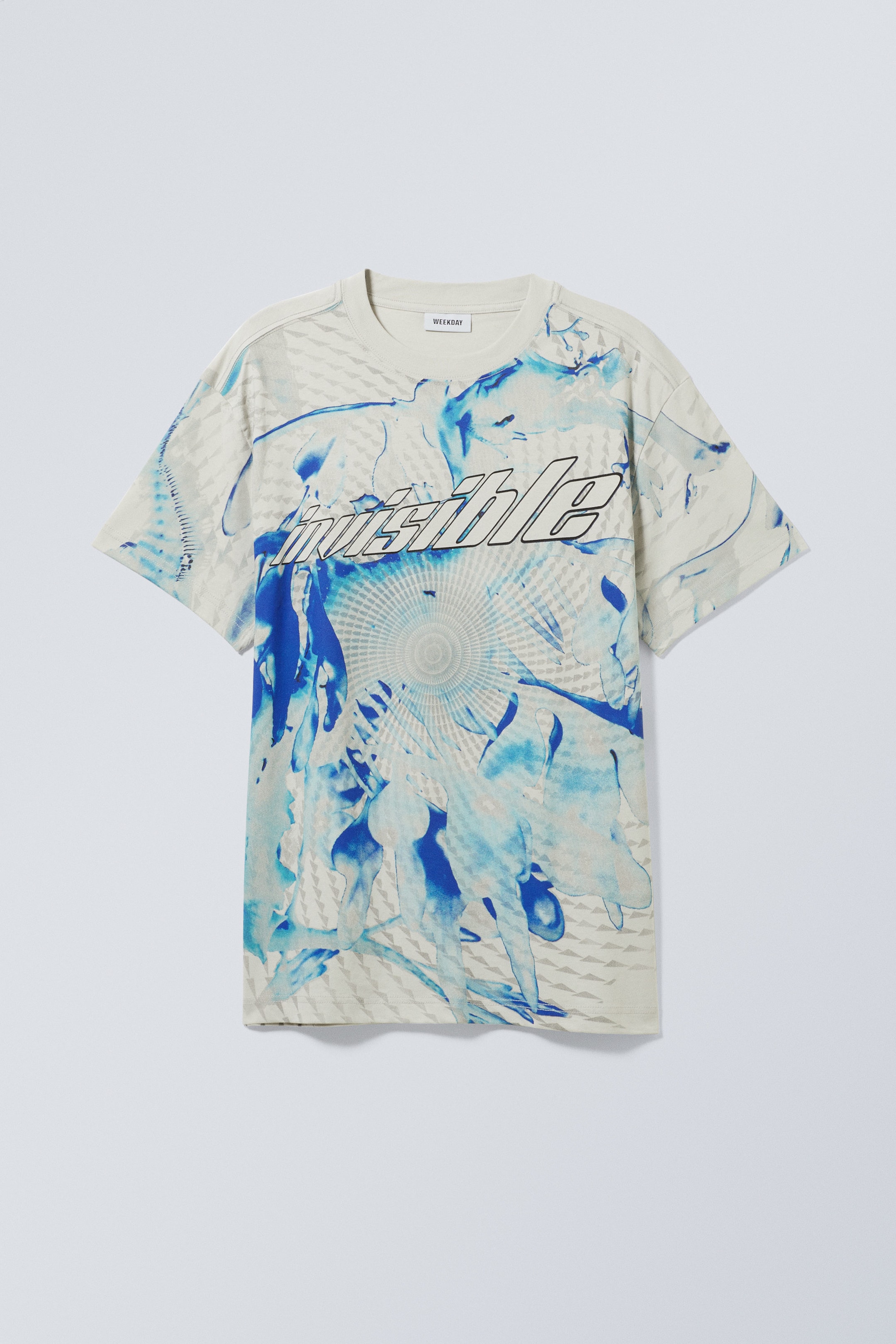 Seahorse Techno - Oversized Graphic Printed T-shirt - 0