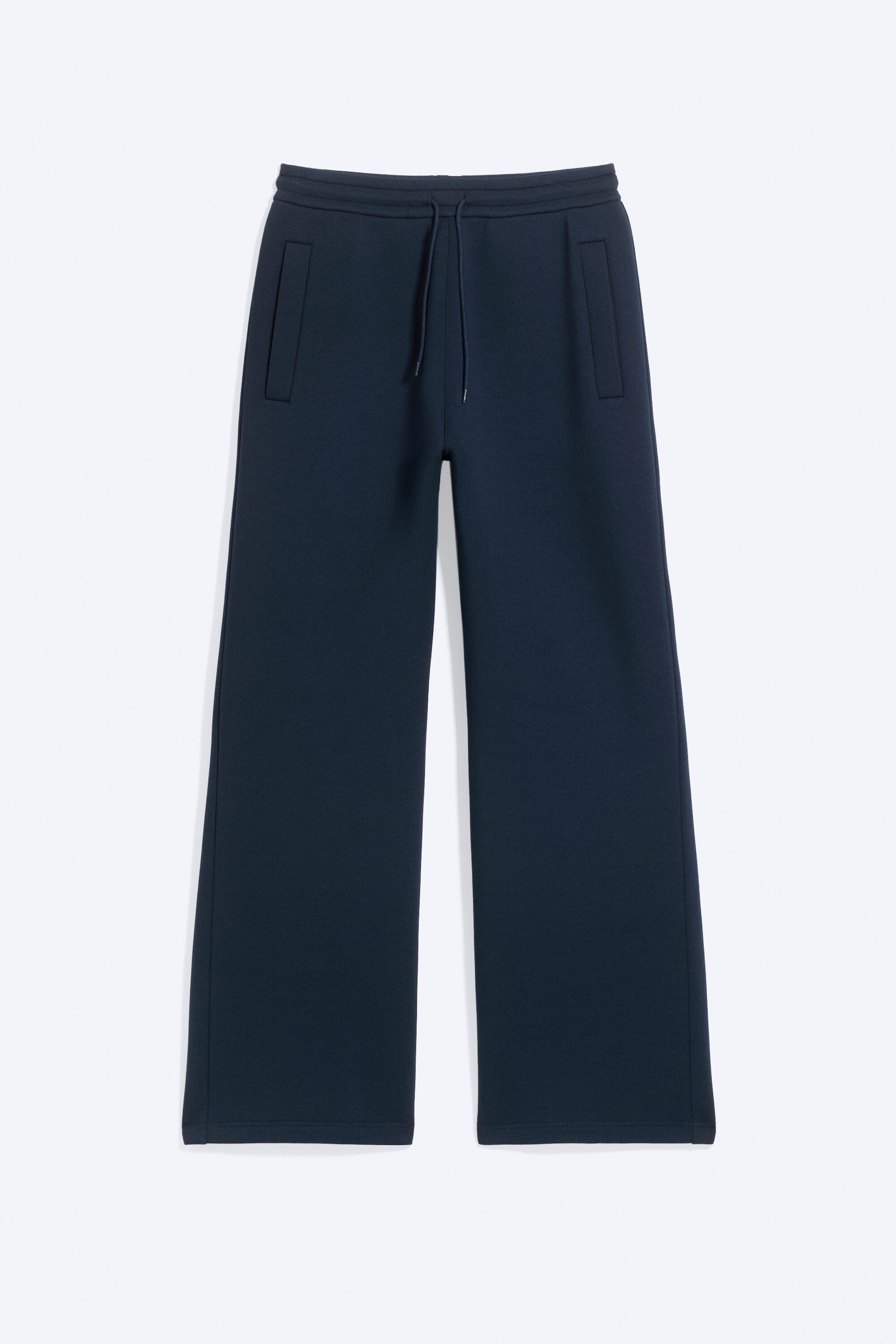 Dunkelblau - Locker geschnittene Scuba-Sweatpants - 4