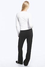 White - Slim Fitted Long Sleeve - 2