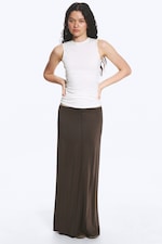 Blanc - Top froncé en jersey - 2