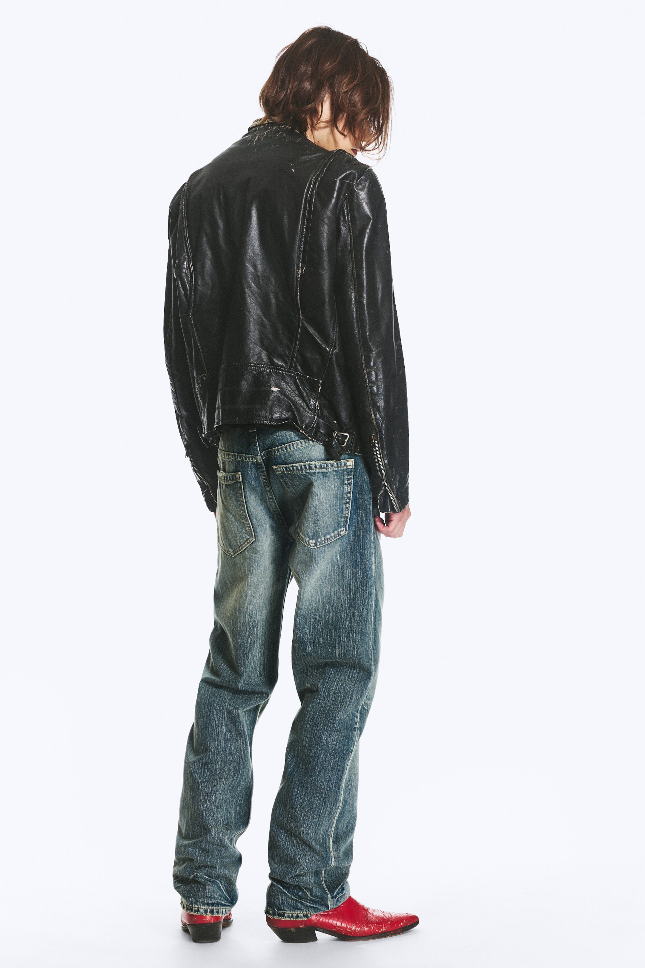 Hazy Blue - Medium Blue - Anti Unisex Low Waist Regular Straight Jeans - 8