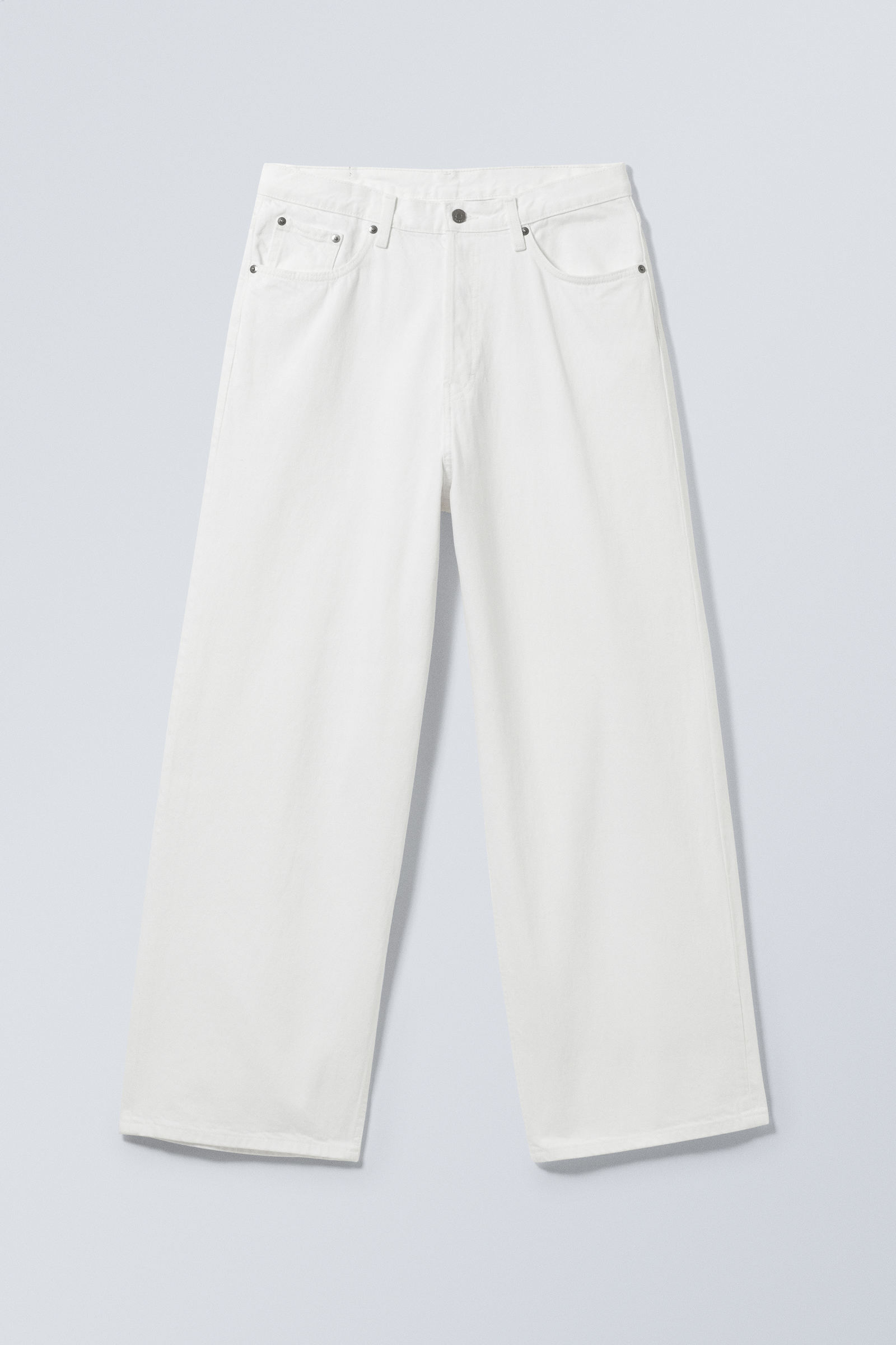 astro loose baggy leg jeans - White | Weekday WW
