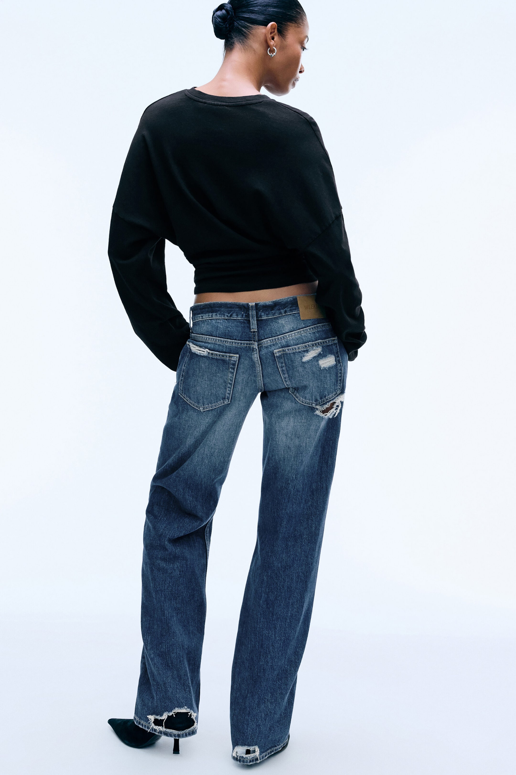 Mountain Blue – middels blå - AXIS LAV MIDJE RETTE SLIM-FIT-JEANS - 4
