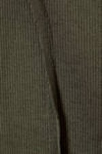 Khaki green - Turn Mock Neck Long Sleeve Top - 1