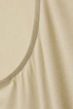 Light Dusty Beige - Slim Long-Sleeved Open Back Top - 6