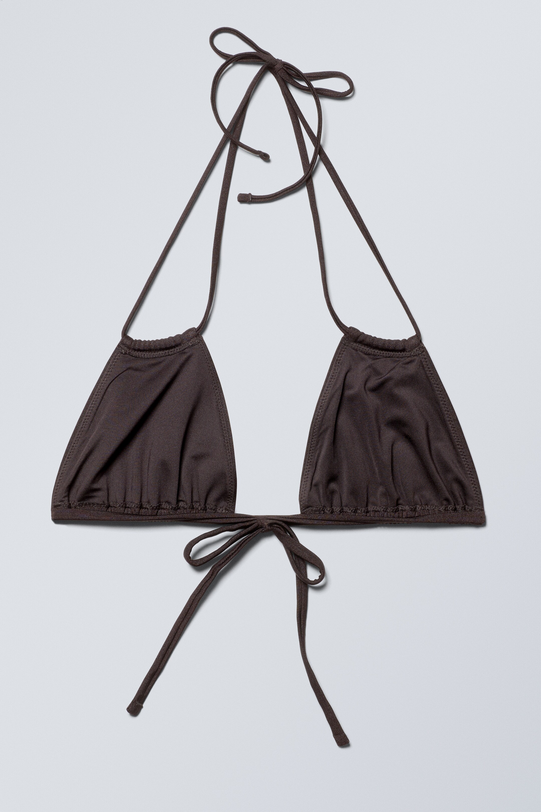 Grösseres Bild ansehen: Bikinioberteil "Breeze" zum Binden - Dunkelbraun - DAMEN | H&M CH 1