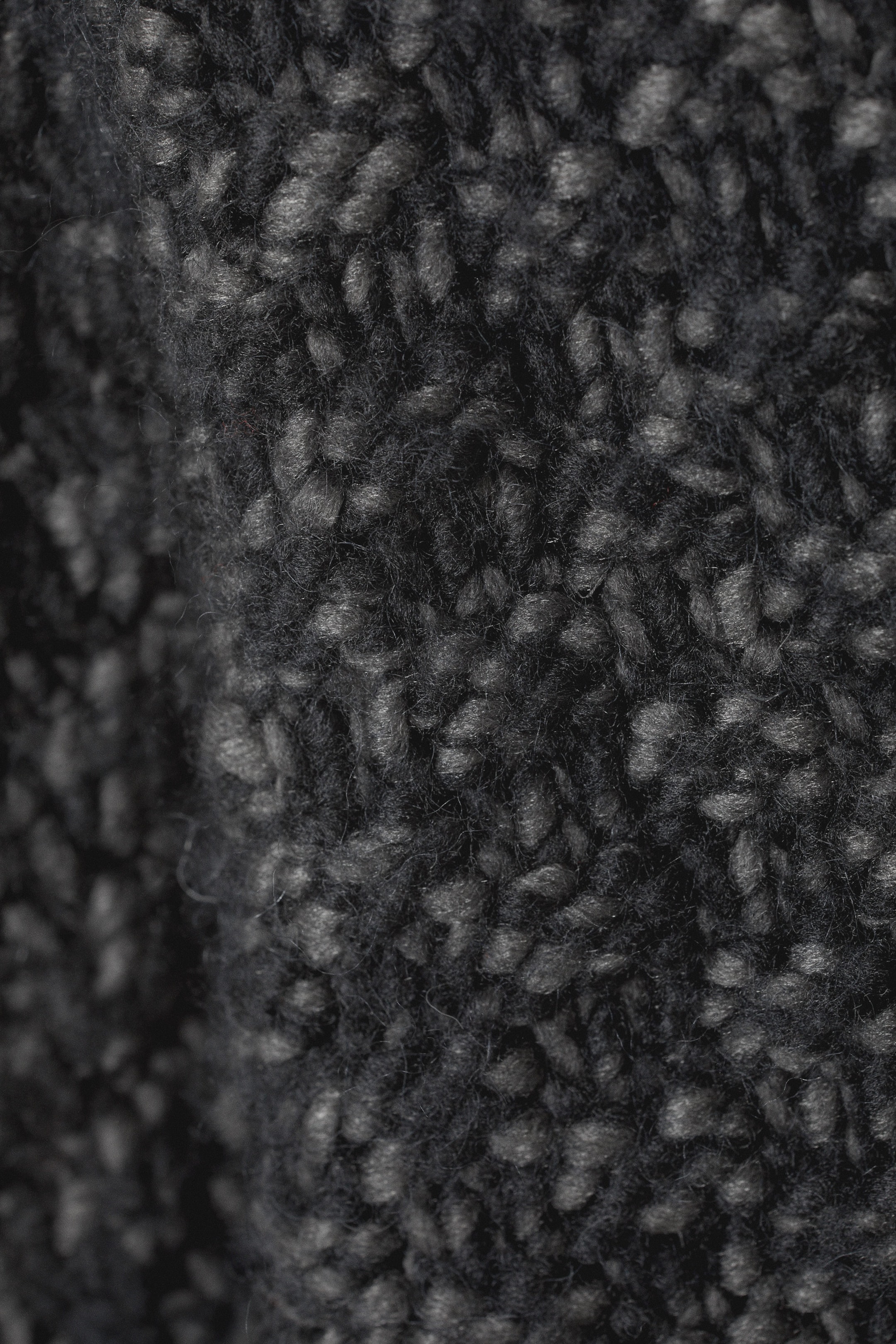 Schwarz - Oversized-Pullover aus Wollmischung - 1