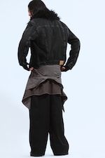 Risso Black - Black - Padded Denim Jacket - 7