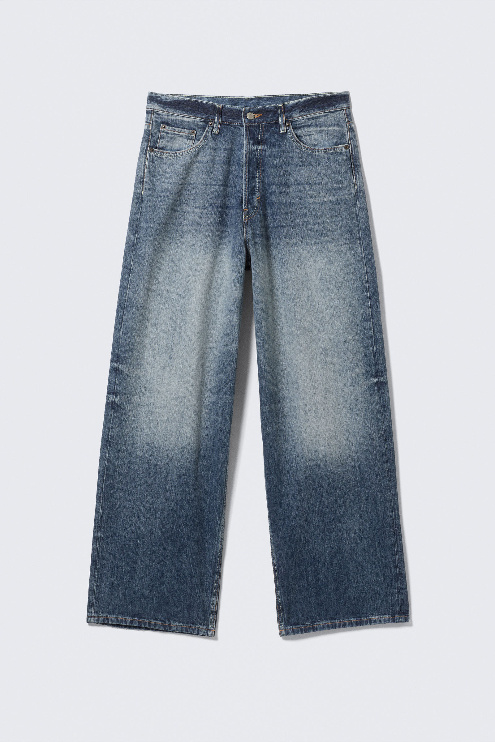 WEEKDAY◆デニム ASTRO LOOSE BAGGY LEG JEANS［Board Blue］ astro loose baggy leg jeans - Board Blue - Medium Blue