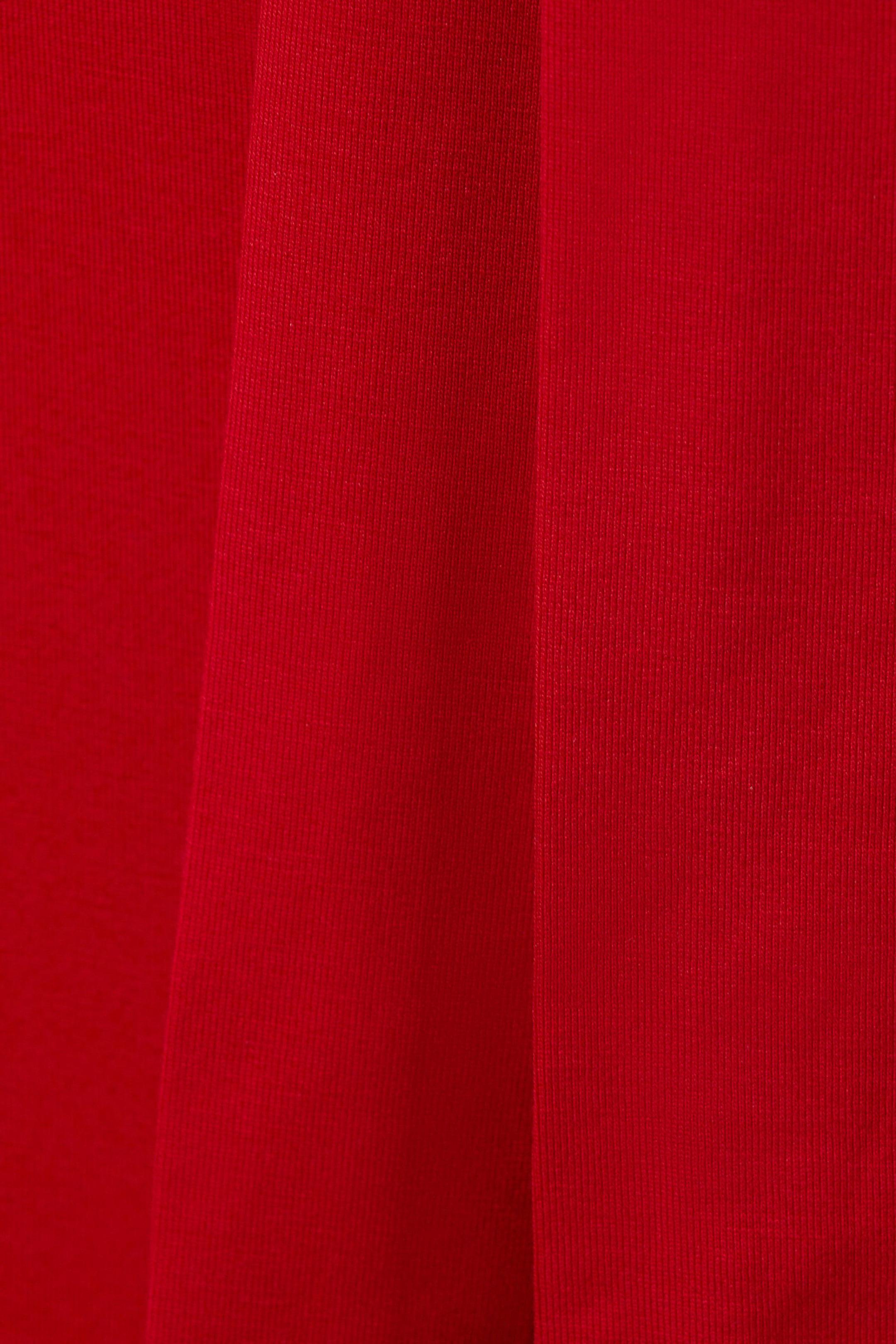 Rot - Lyocell One-Shoulder-Top zum Binden - 5
