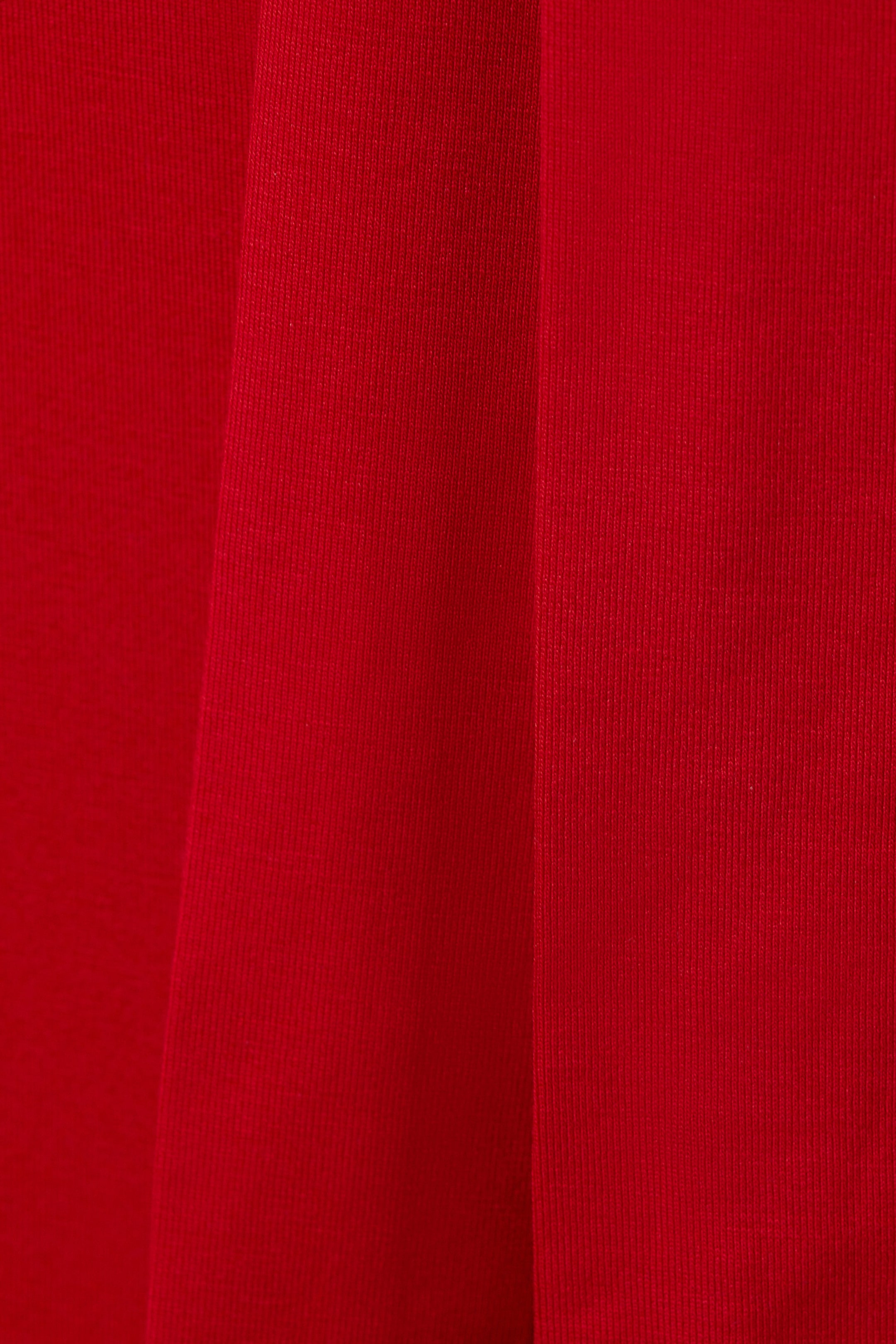 Red - Lyocell One-shoulder Tie Top - 2