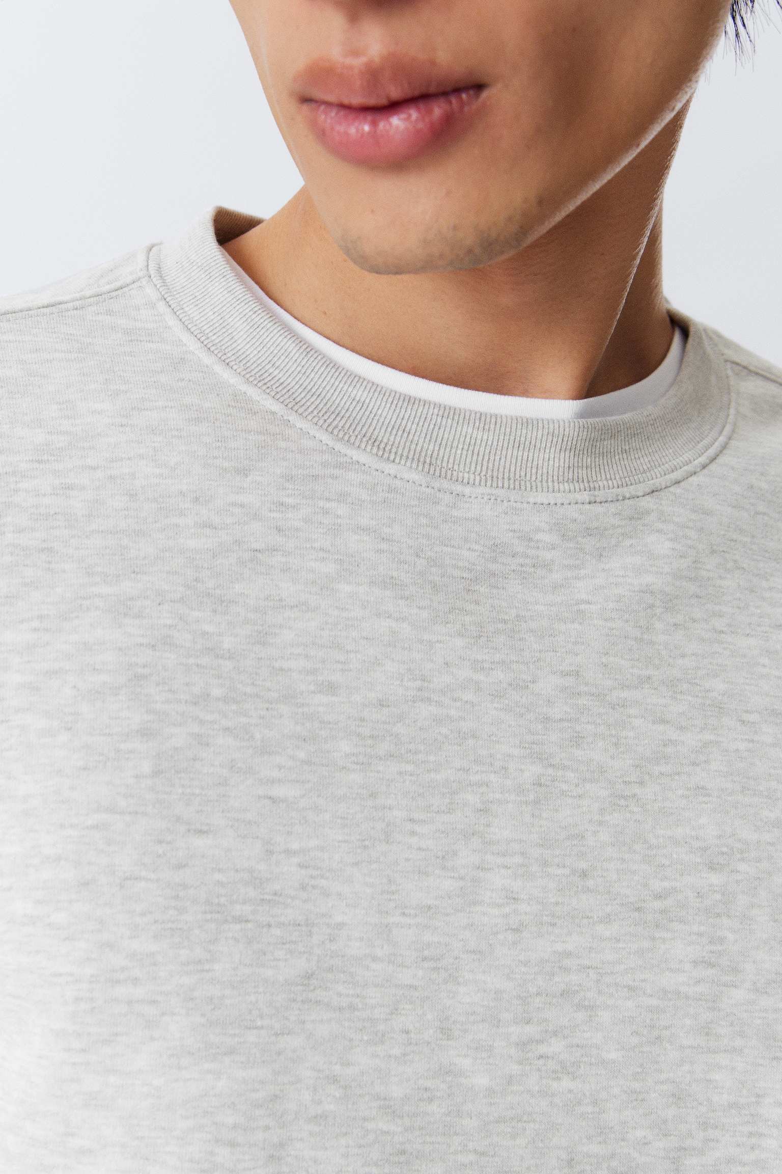 Classic Sweatshirt - Gråmelerad/Vinröd/Marinblå/Mörkblå/Svart - 3