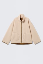 Light Dusty Beige - Relaxed Pile Fleece Jacket - 3