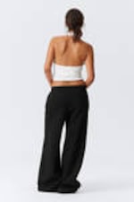 Black - Loose Long Heavyweight Sweatpants - 3