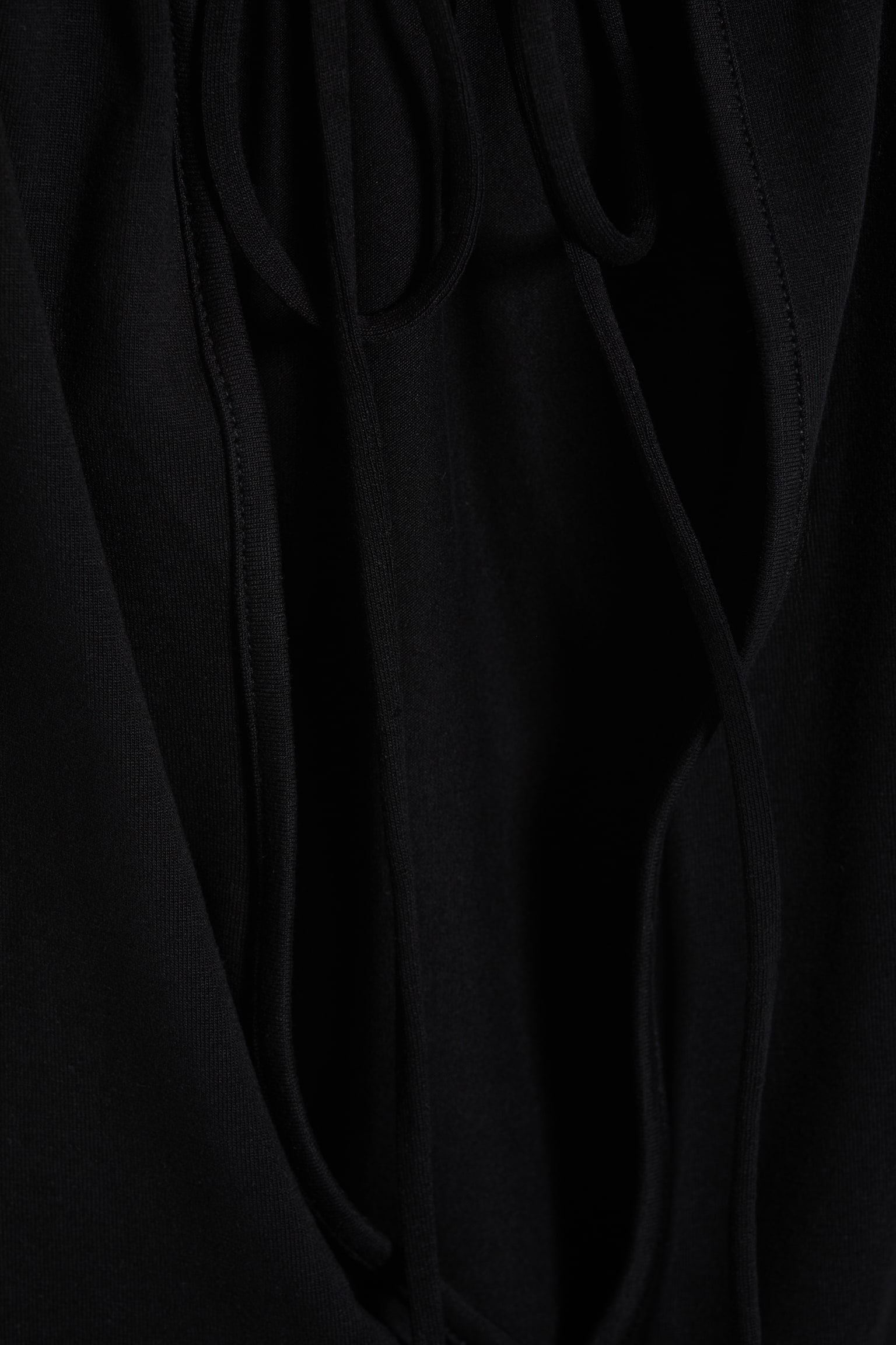 Haut sans manches froncé à col halter - Noir/Vert kaki cendré - 6