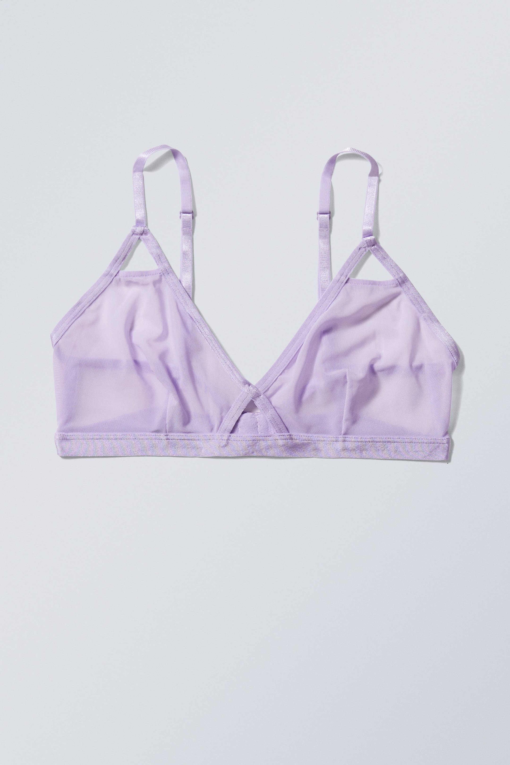 Lilac - Polly Mesh Bralette - 0