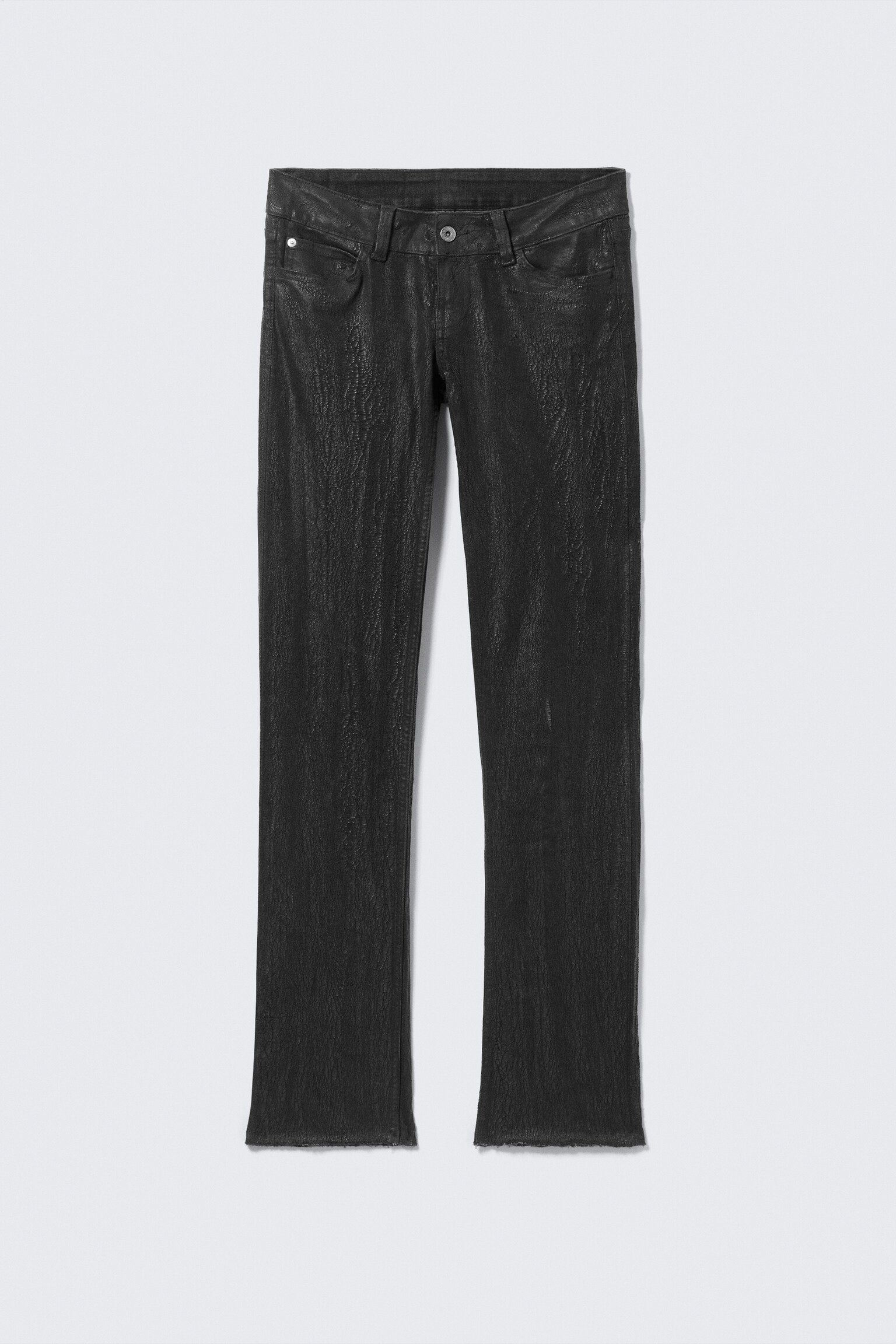 Jean skinny déchiré taille basse Sleezie - Noir/Blanc