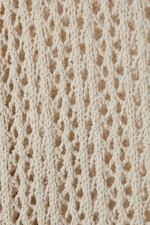 Dusty Light Mole - Loose Crochet Cardigan - 1