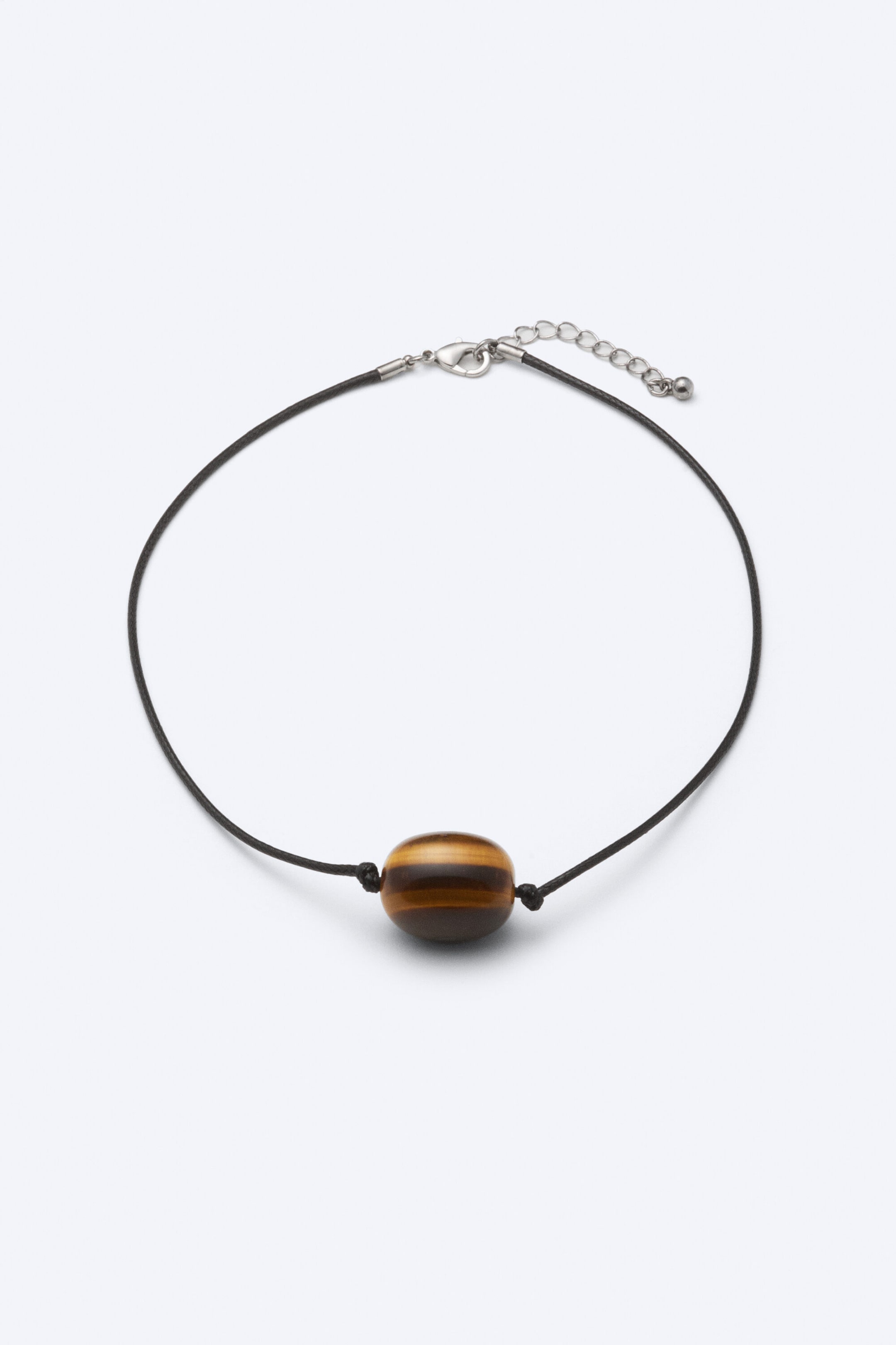 Black + Brown - Beaded Necklace - 1