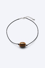 Black + Brown - Beaded Necklace - 0